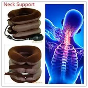 3 Layers Neck Traction Inflatable Neck Protector Support.