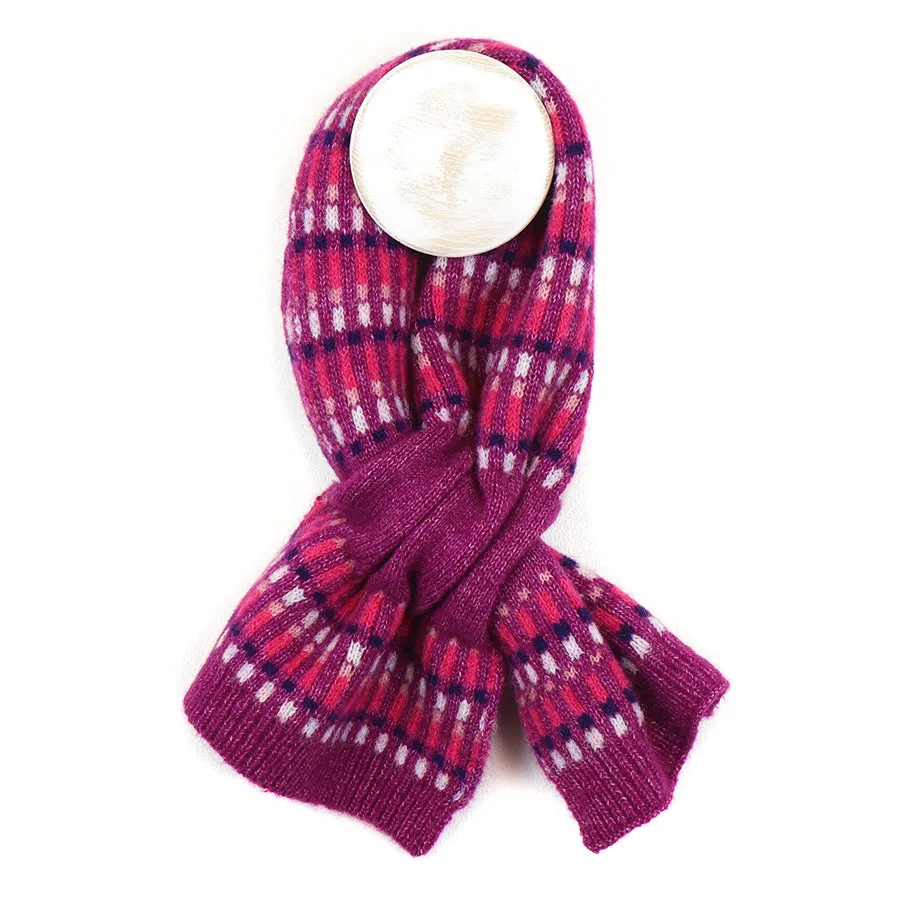 52708 Purple Firework Pull Through Scarf by Pom