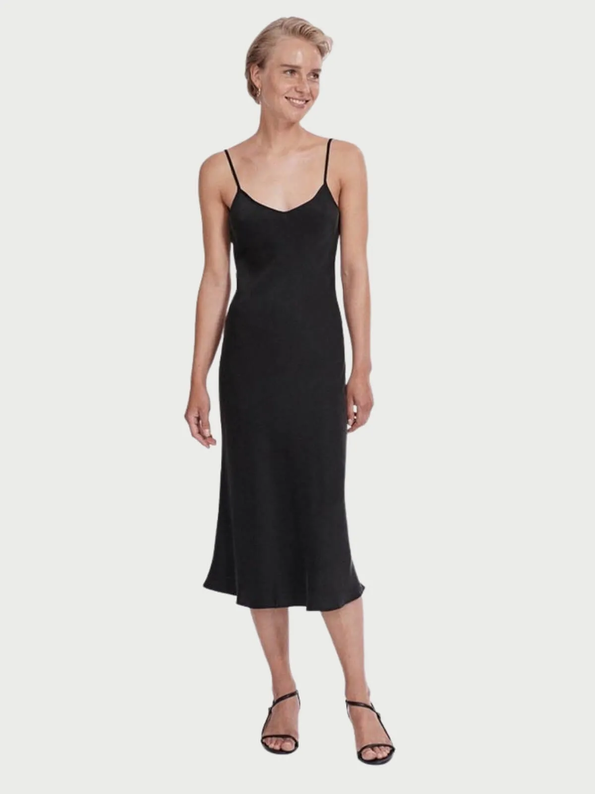 90's Slip Dress - Black