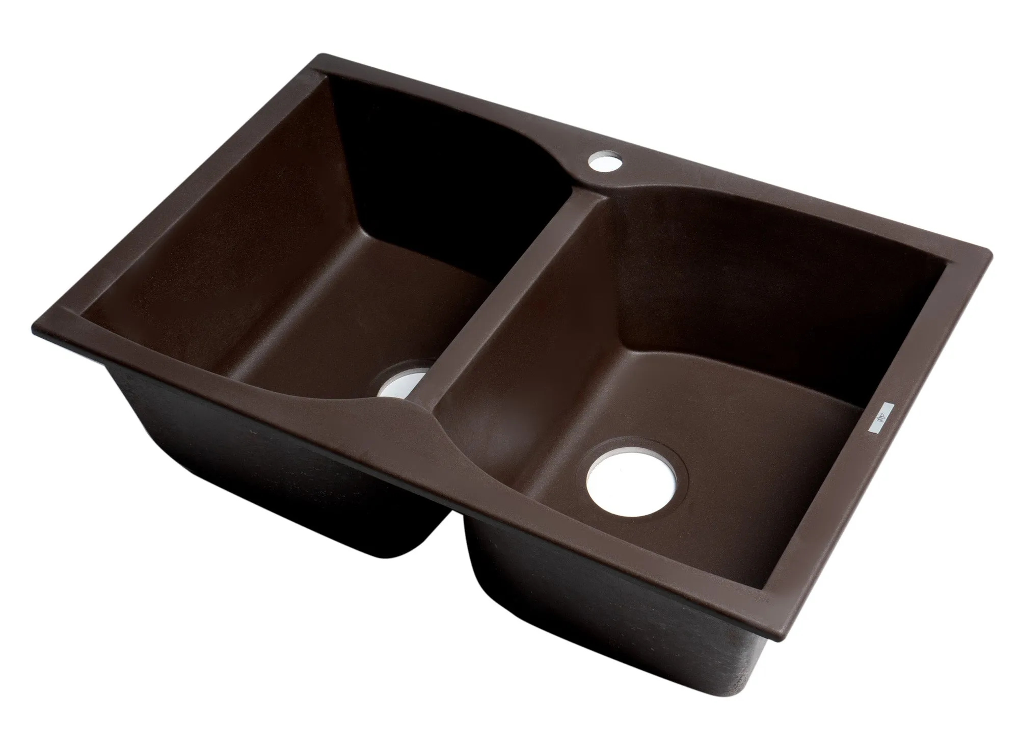 ALFI Brand 32" Drop-In Double Bowl Granite Composite Kitchen Sink