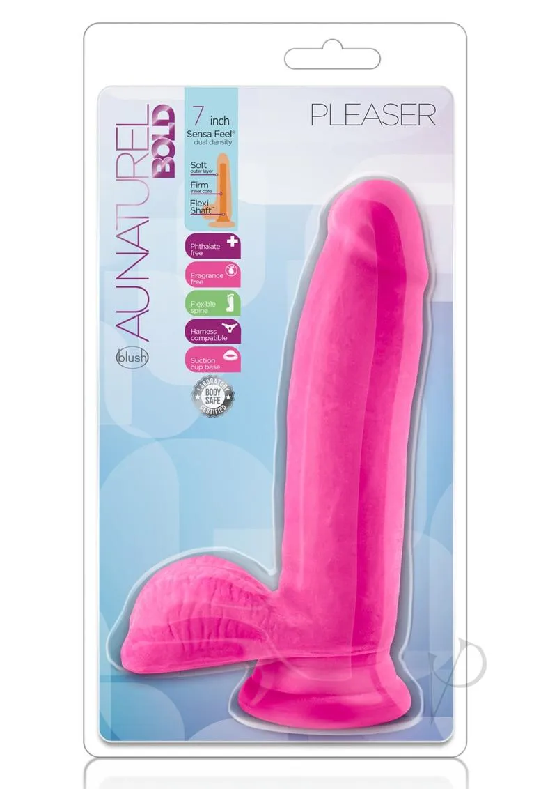 Au Naturel Bold Pleaser Dildo 7 Pink