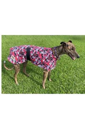 Autumn range Greyhound floral print pin corduroy & Lightweight fleece washable