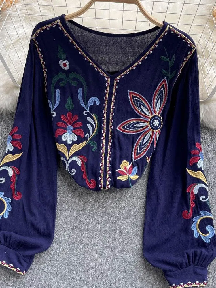 Bohemian Embroidered Blouse