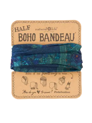 Boho Bandeau Half Indigo Patchwork