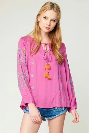 Boho Beauty Embroidered Top