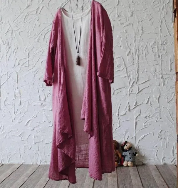 Boho Linen Summer Cardigan