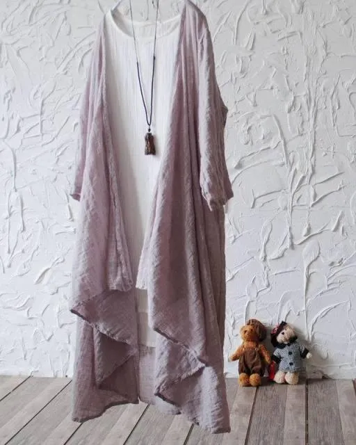 Boho Linen Summer Cardigan