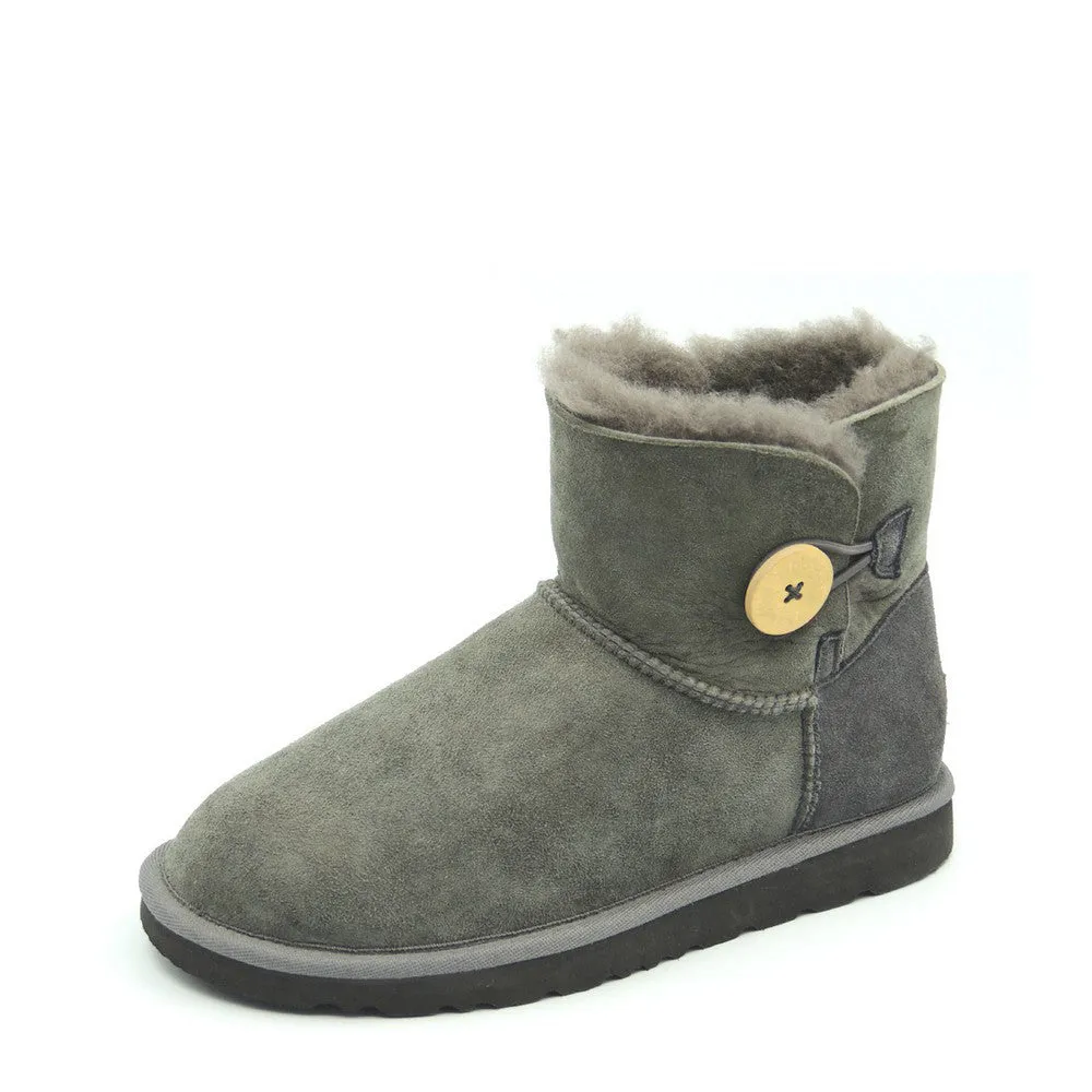 Classic One Button Ugg Boot - Grey