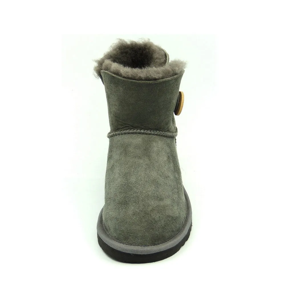 Classic One Button Ugg Boot - Grey