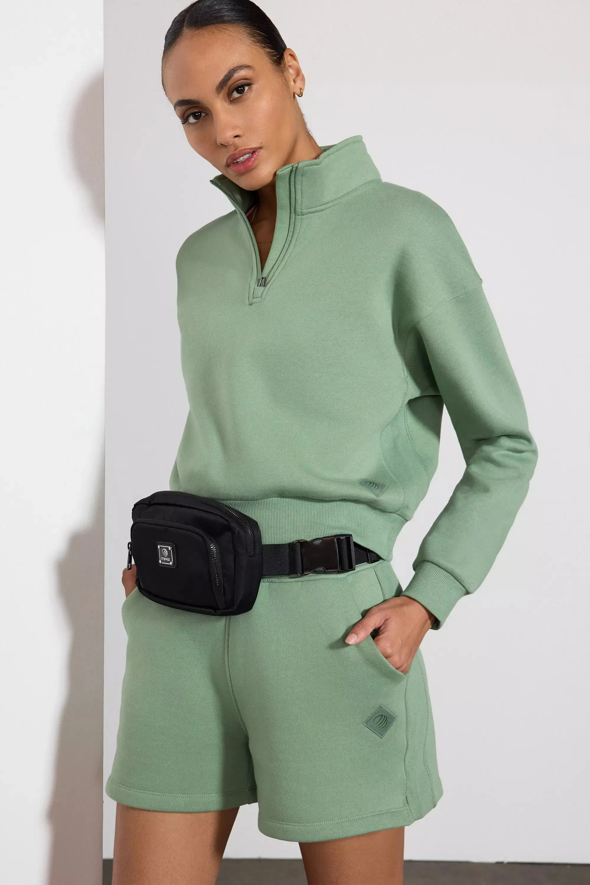 Comfort Fleece 1/4 Zip  - Hedge Green