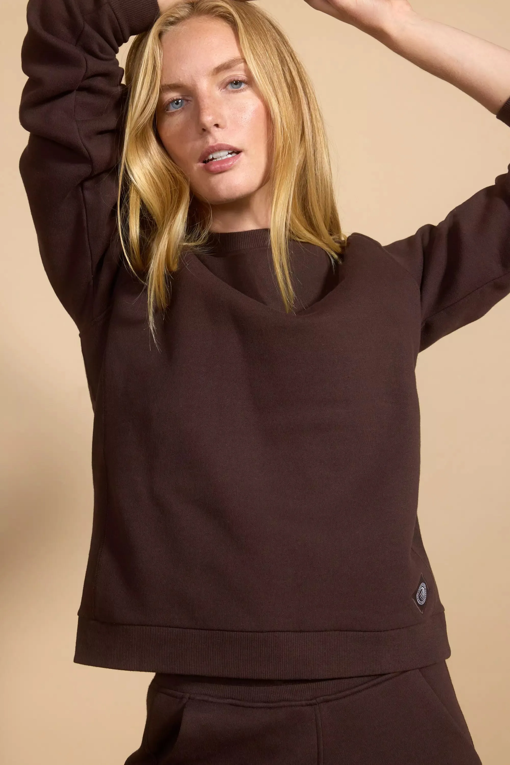 Comfort Fleece Sweatshirt - Chocolate Brown