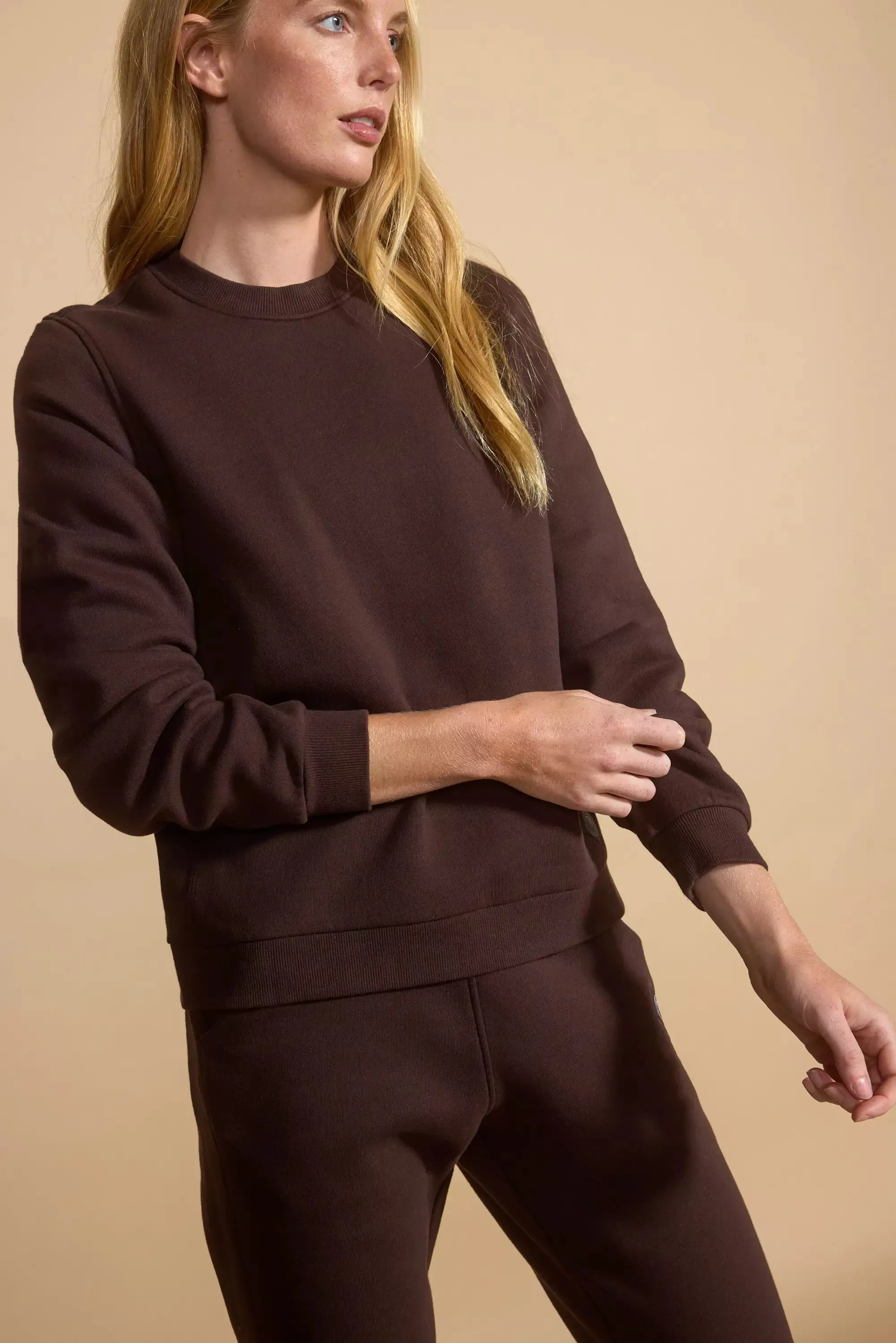 Comfort Fleece Sweatshirt - Chocolate Brown