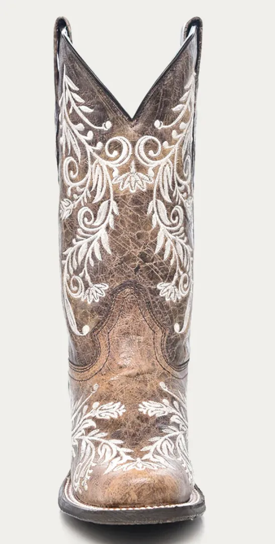 Corral Ladies Floral Embroidery Glow In The Dark Boots Style A4063