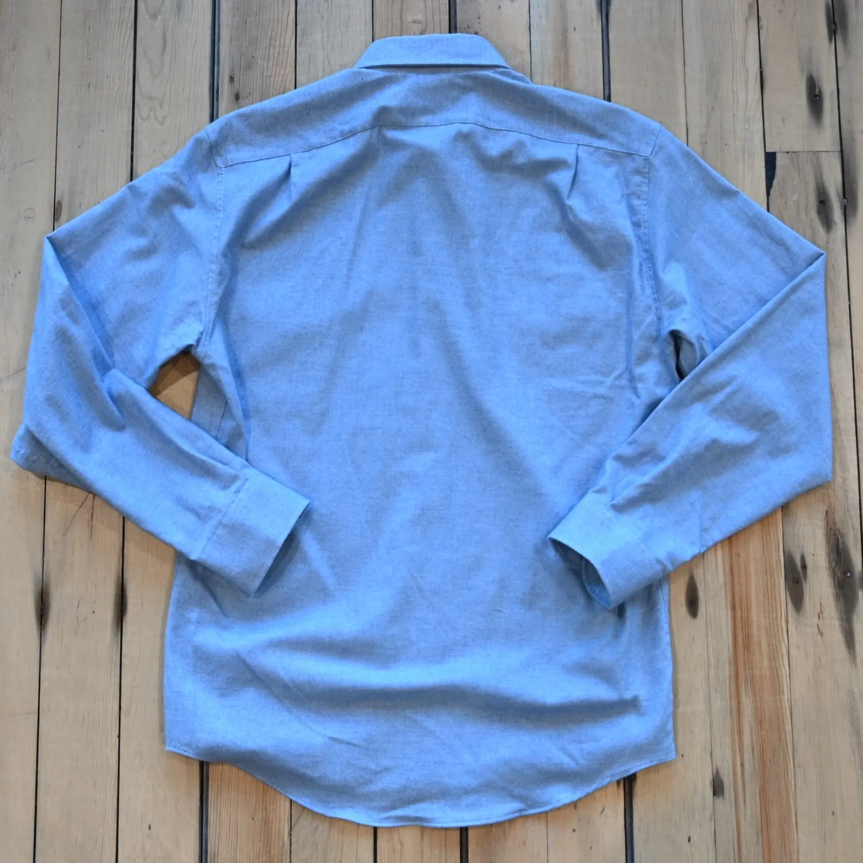 Cotton & Cashmere Western Snap Shirt Light Blue