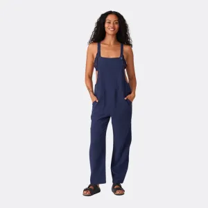 Cotton Oversized Sleeveless Racerback Jumpsuit (Royal)