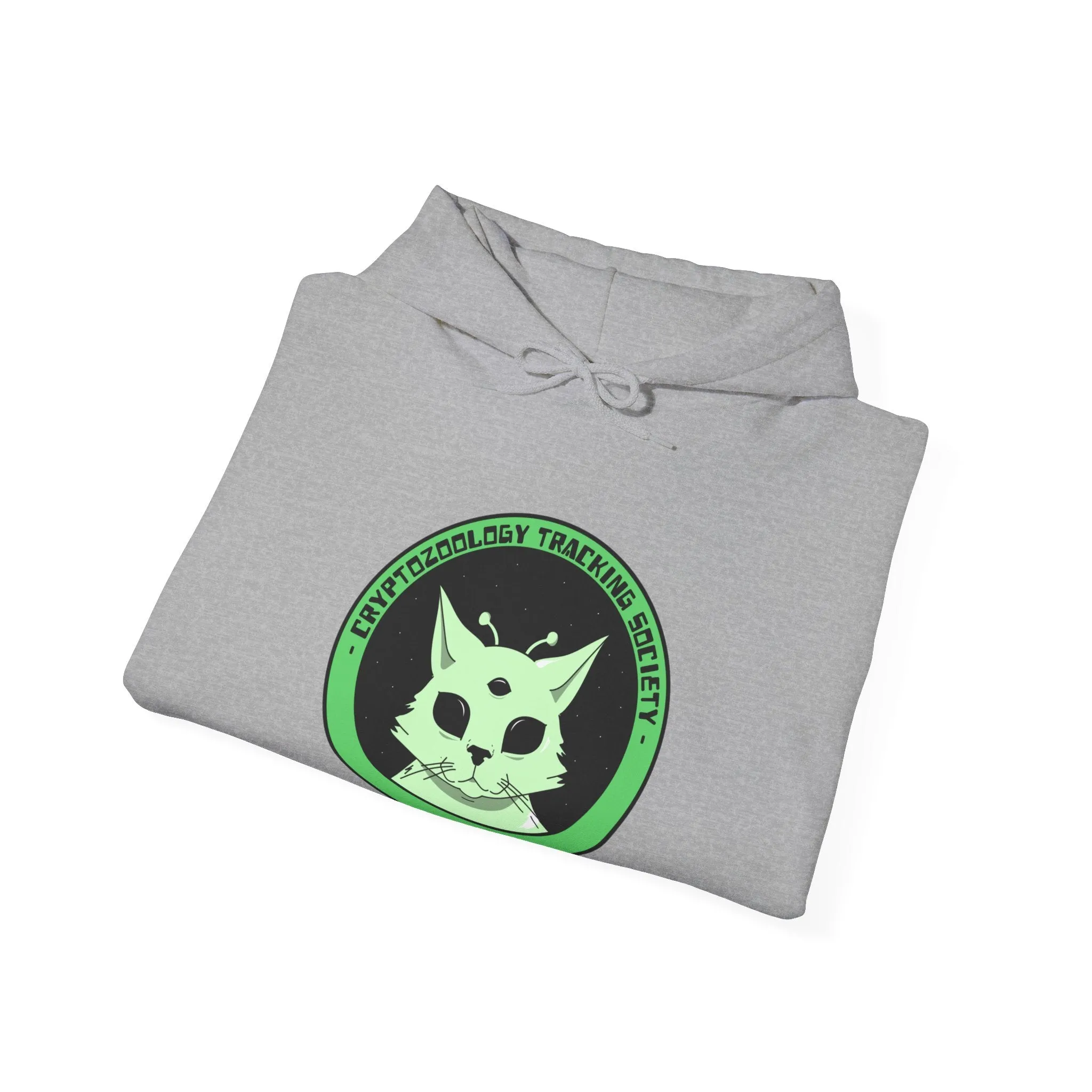 Cryptozoology Tracking Society Funny Cat Alien Hoodie