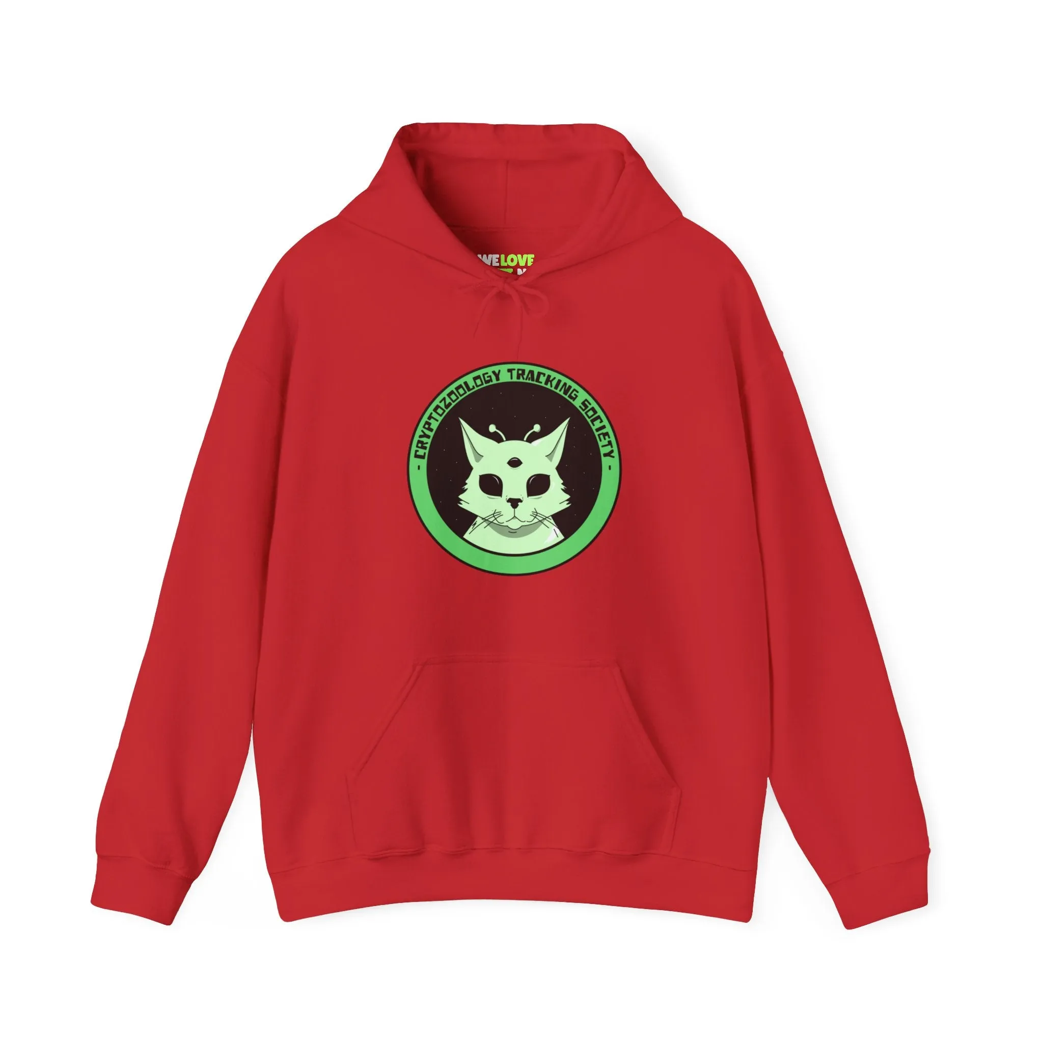 Cryptozoology Tracking Society Funny Cat Alien Hoodie