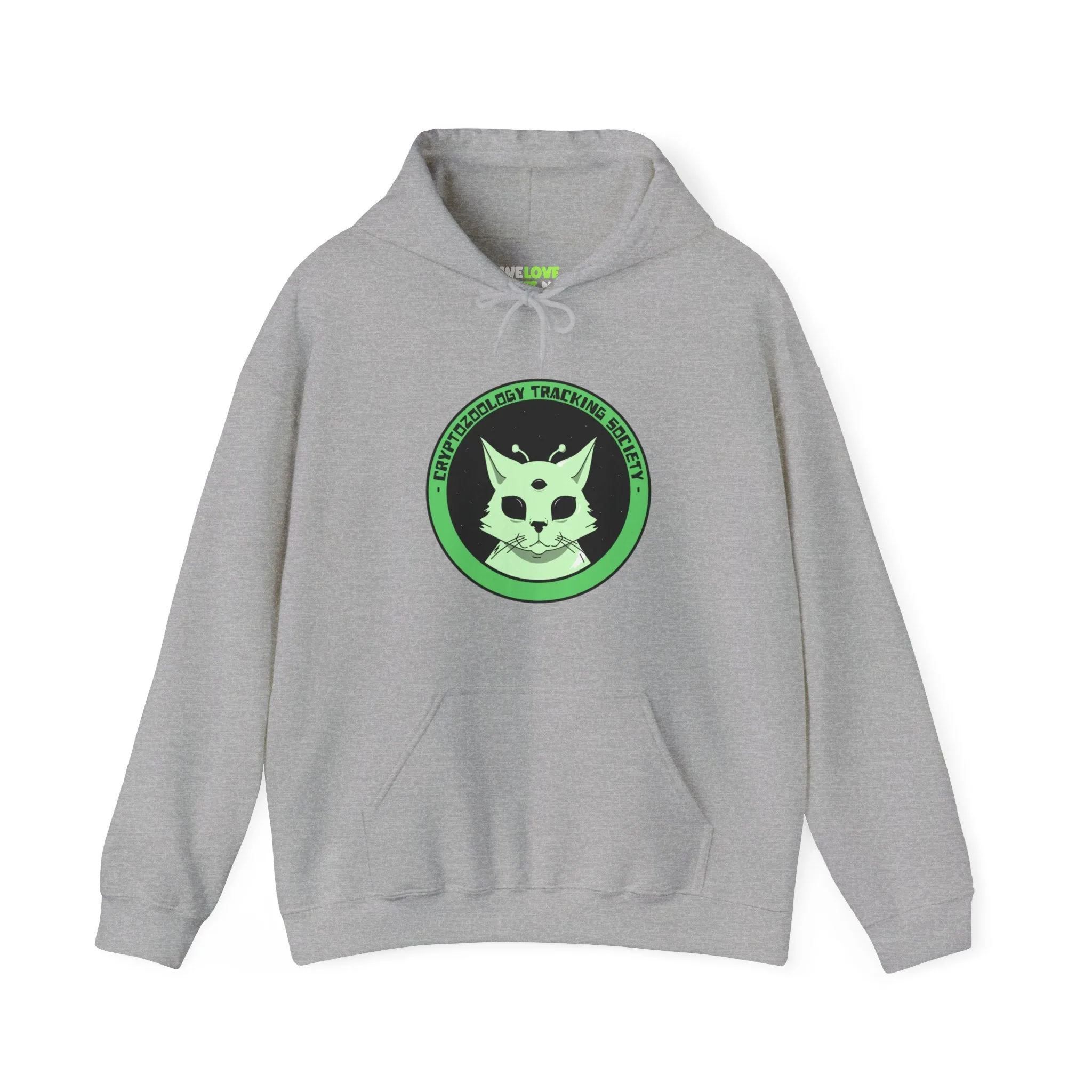 Cryptozoology Tracking Society Funny Cat Alien Hoodie