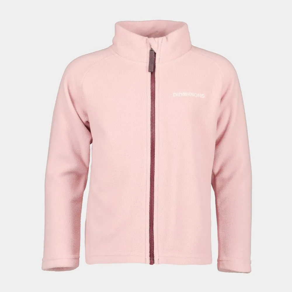 Didriksons Monte 10 Kids Skiing Fleece Jacket - Dusty Pink