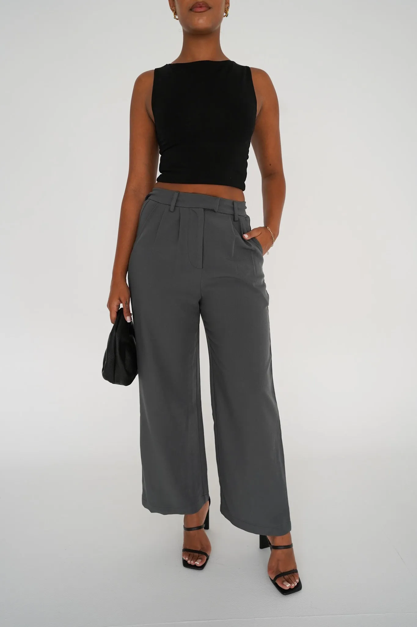 DOWNTOWN PANT CHARCOAL