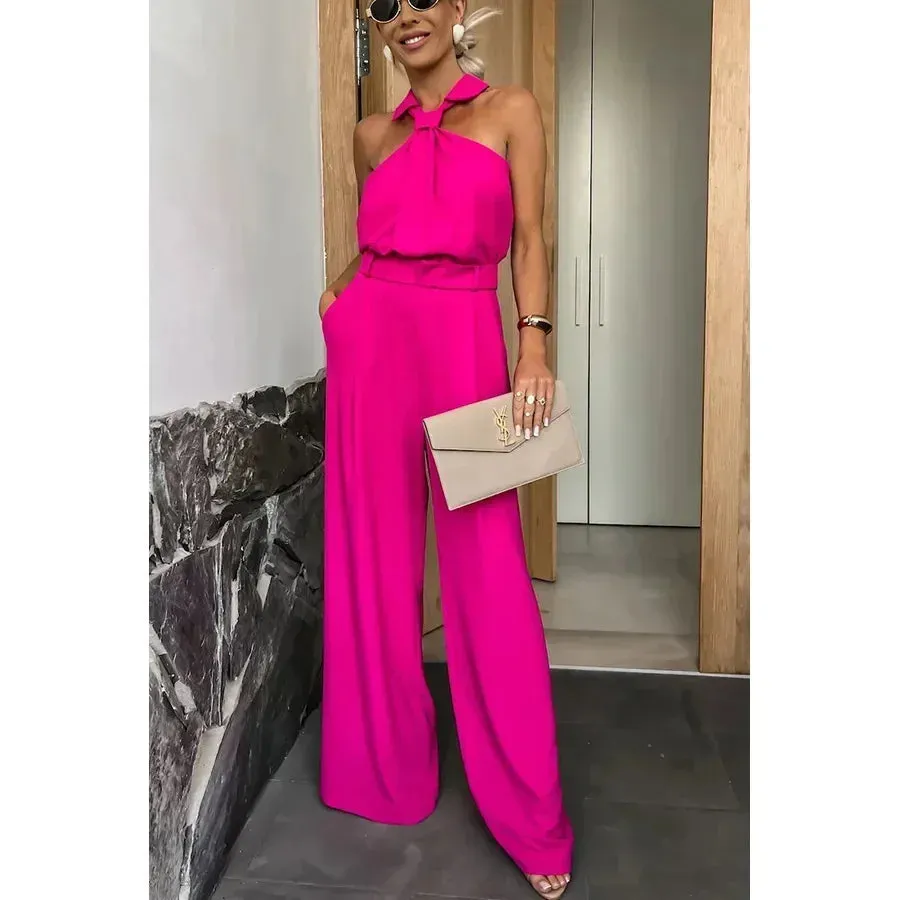 Elegant Halter Neck Jumpsuit