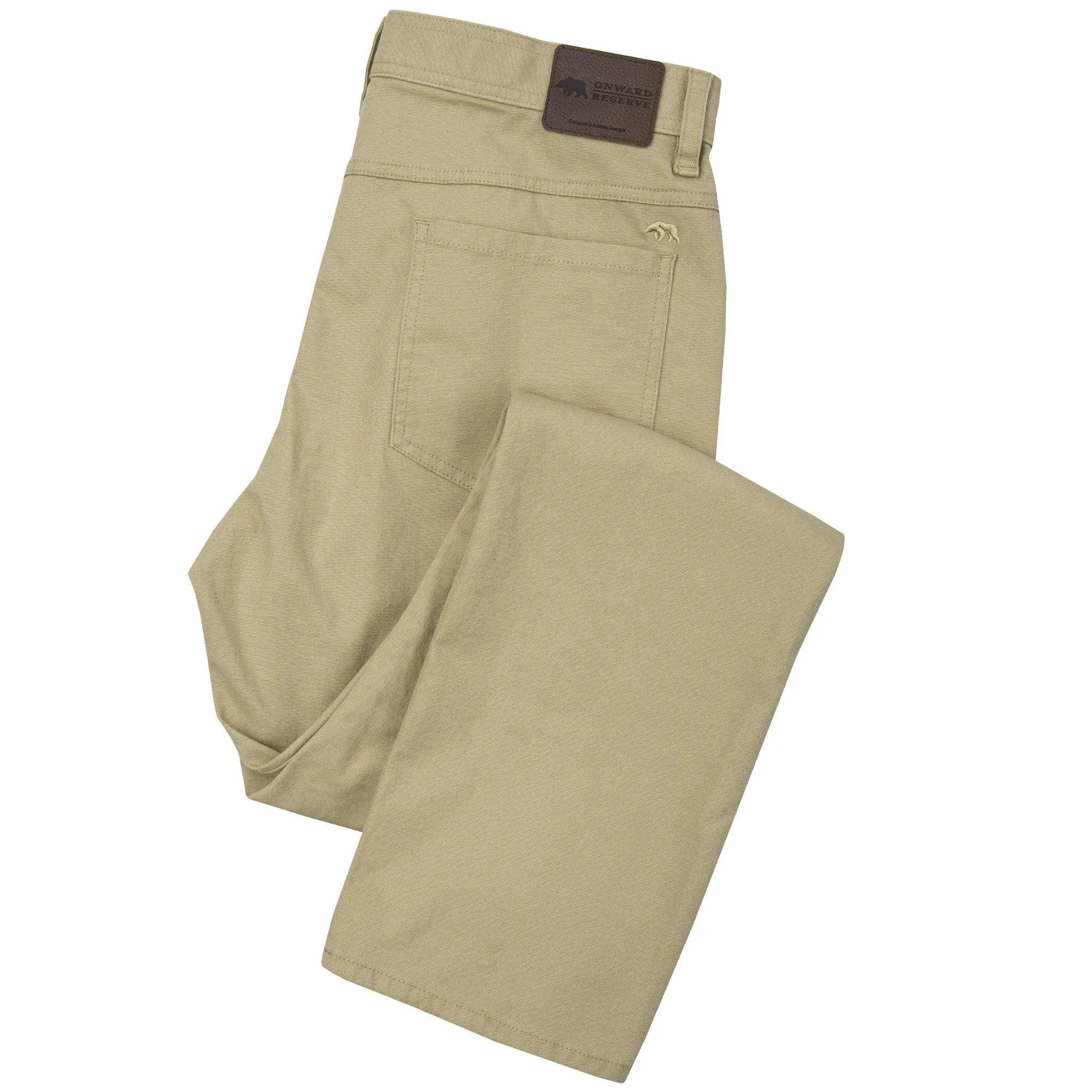 Flex Micro Canvas Five Pocket Stretch Pant Tan