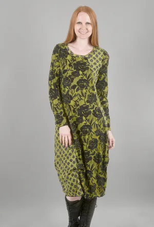 Floral FX Anytime Dress, Moss