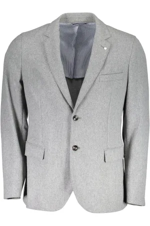 Gant Gray Wool Men Jacket