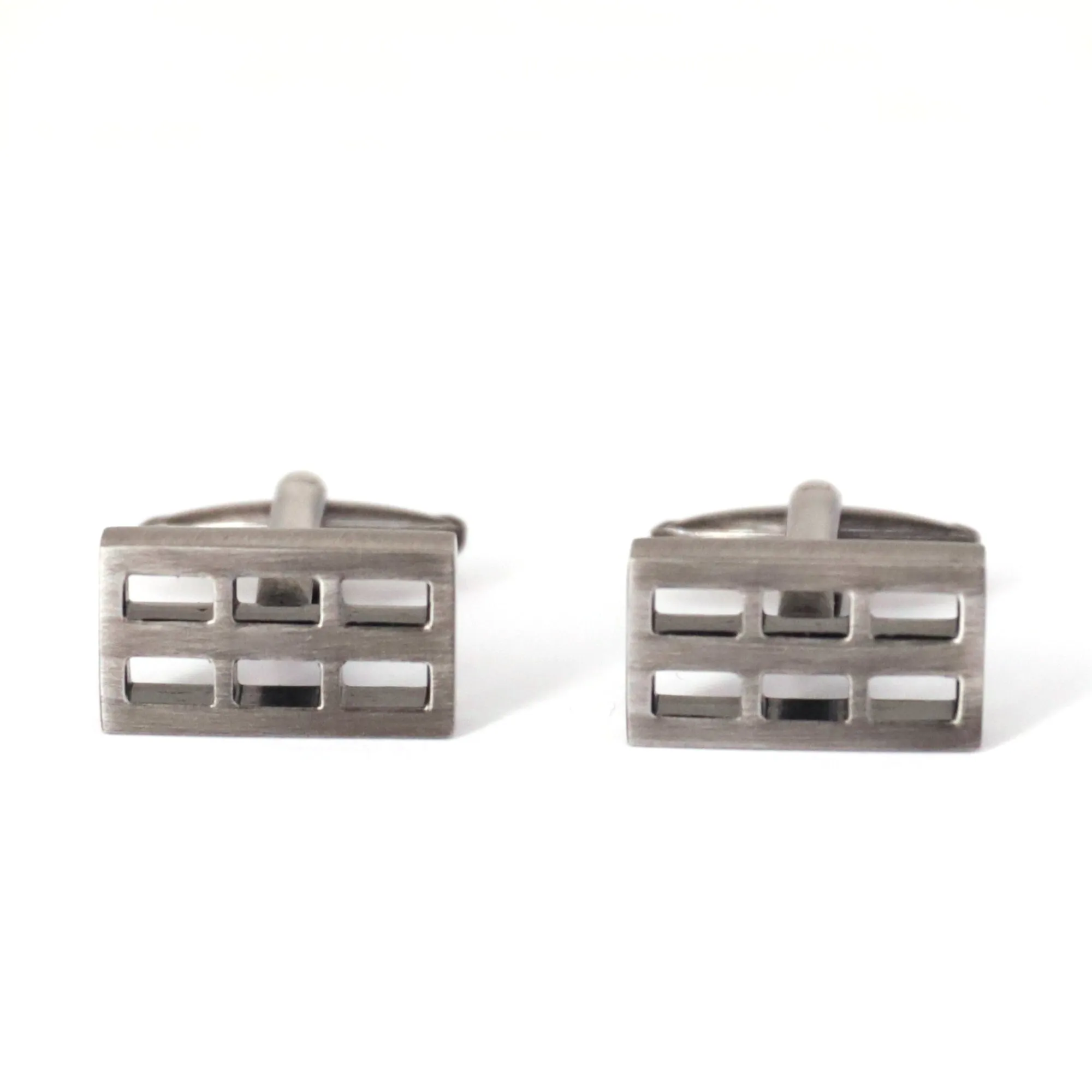 Gunmetal Window Pane Cufflinks (Online Exclusive)