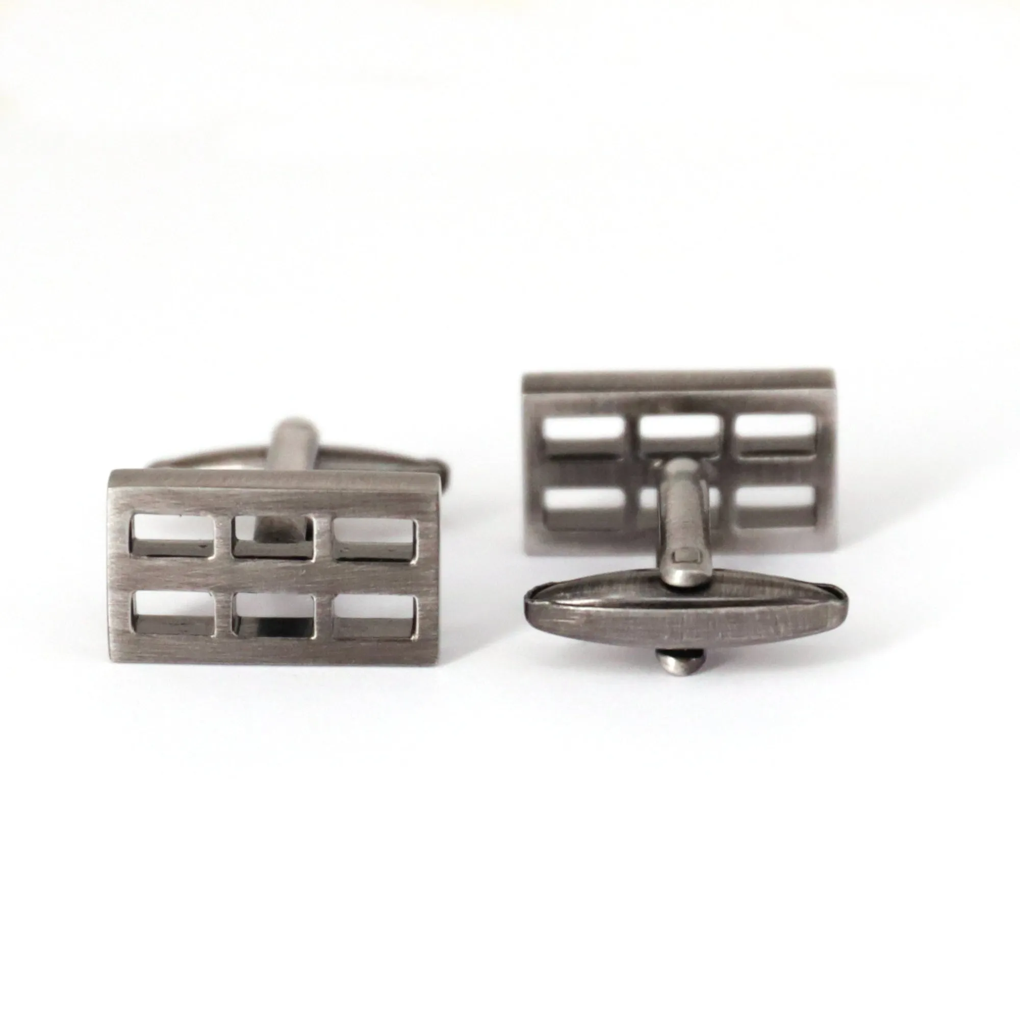 Gunmetal Window Pane Cufflinks (Online Exclusive)