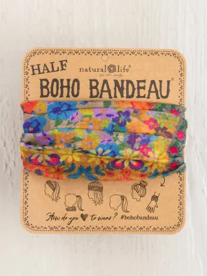 Half Boho Bandeau® Headband - Folk Flower Patchwork