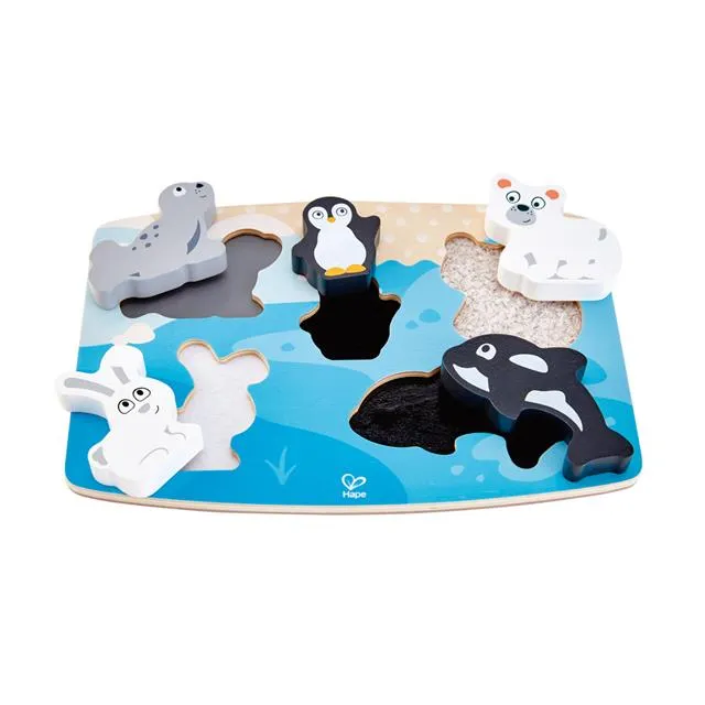 Hape Polar Animal Tactile Puzzle