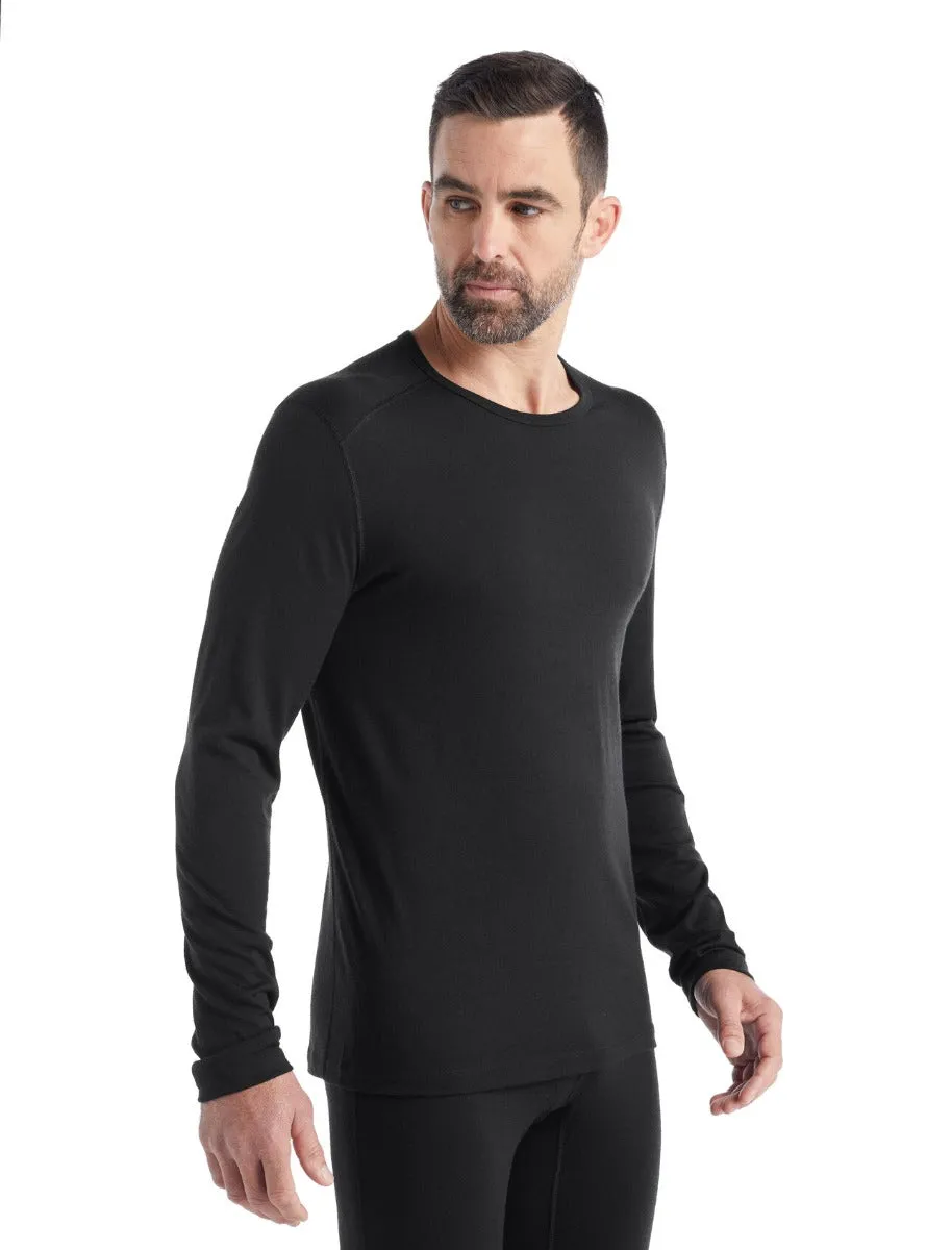 Icebreaker Mens 200 Oasis Merino Thermal Top, Black