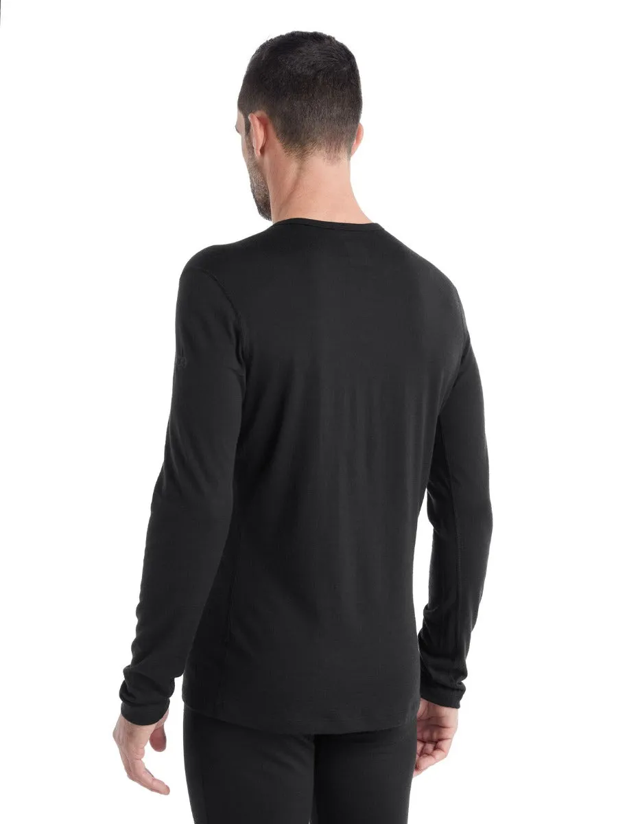 Icebreaker Mens 200 Oasis Merino Thermal Top, Black