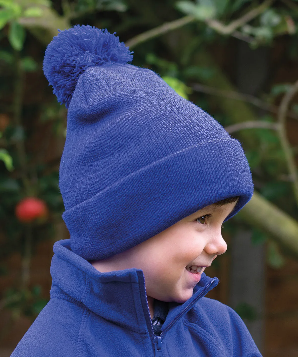 Junior pom pom beanie | Royal