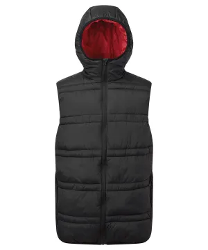 Latitude hooded bodywarmer | Black/Red