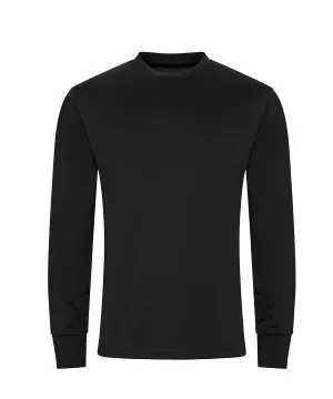 Long sleeve active T | Jet Black