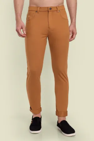 Men Tobacco Casual Pant