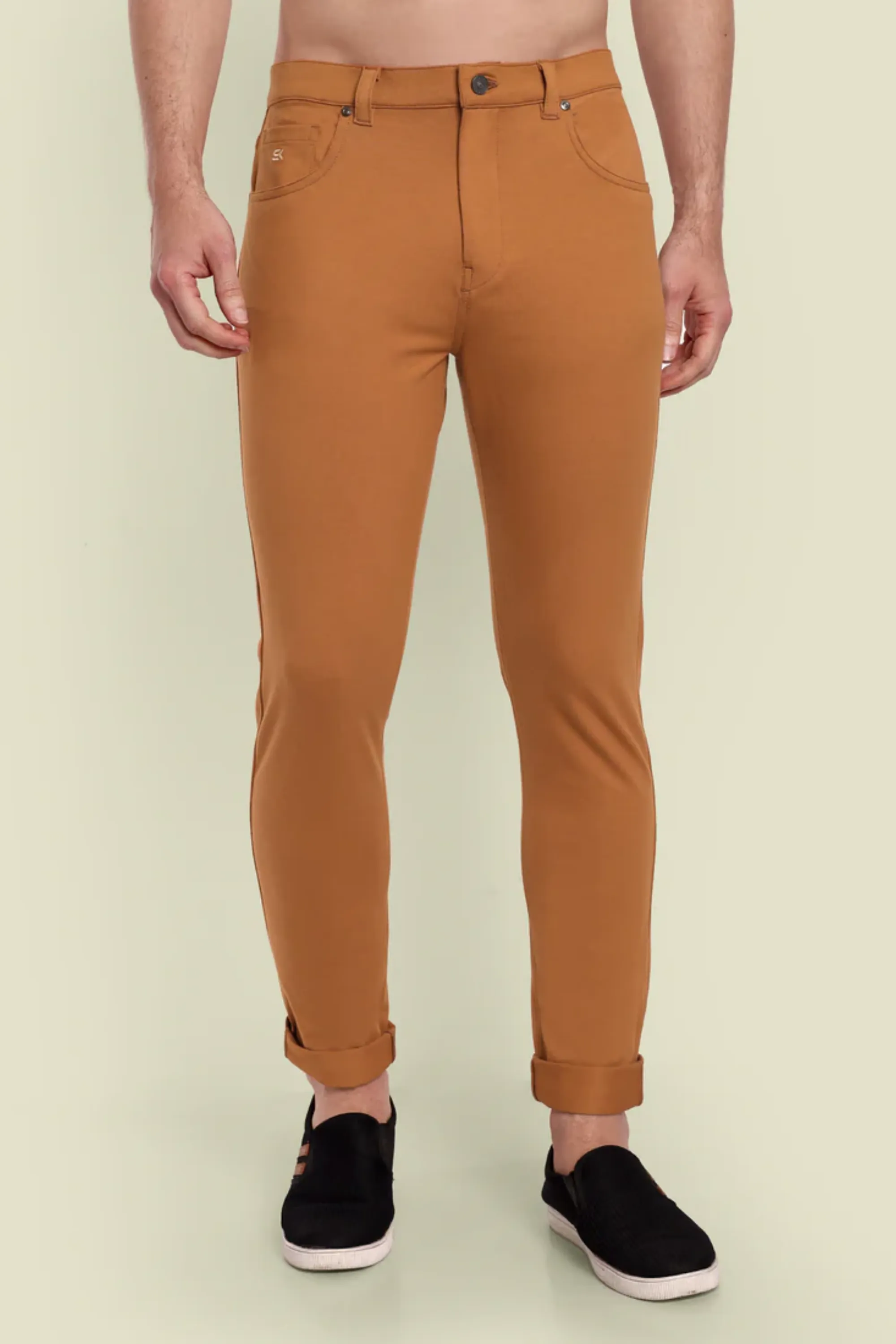 Men Tobacco Casual Pant