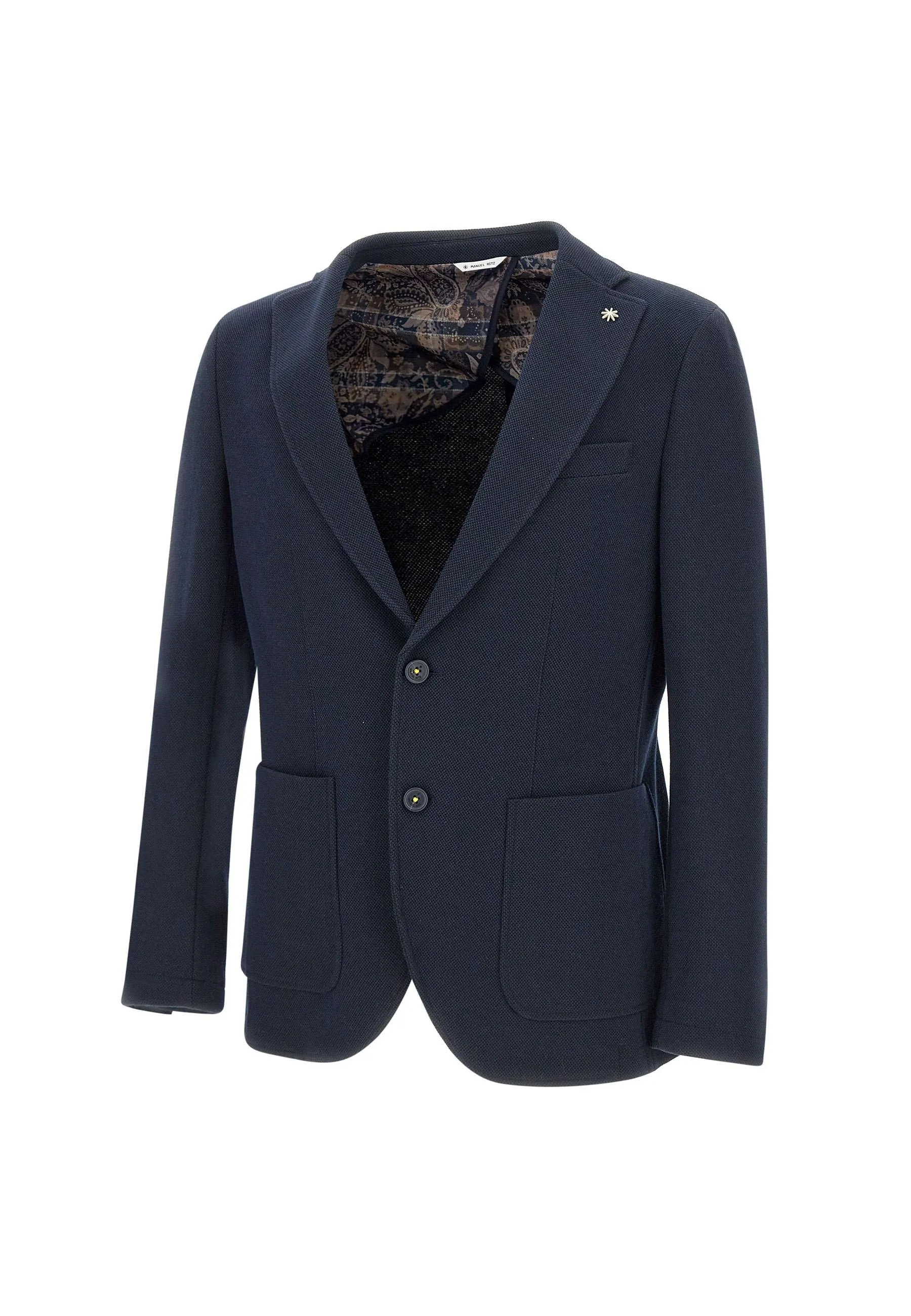 Men's Cotton Blend Blue Blazer