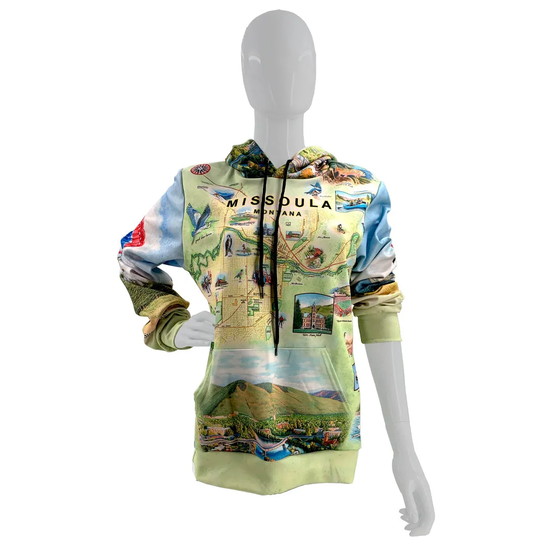 Missoula Map Adventure Hoodie - All-Over Print