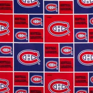 Montreal Canadiens - NHL Cotton Print - Squares