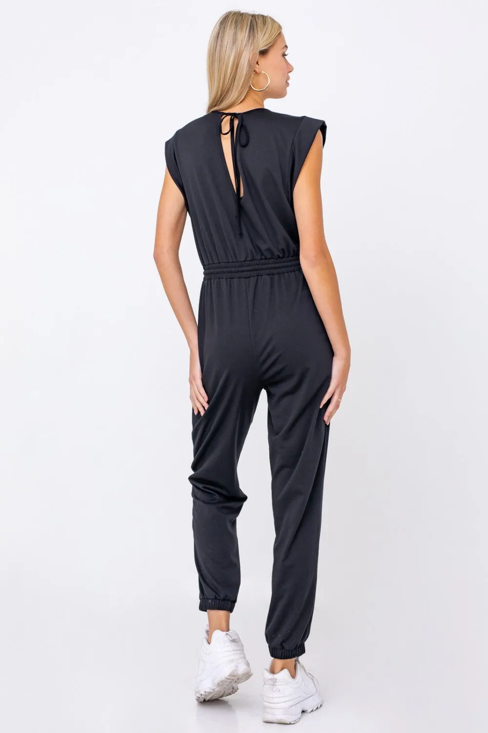 Muscle Tee Jumpsuit (Black)