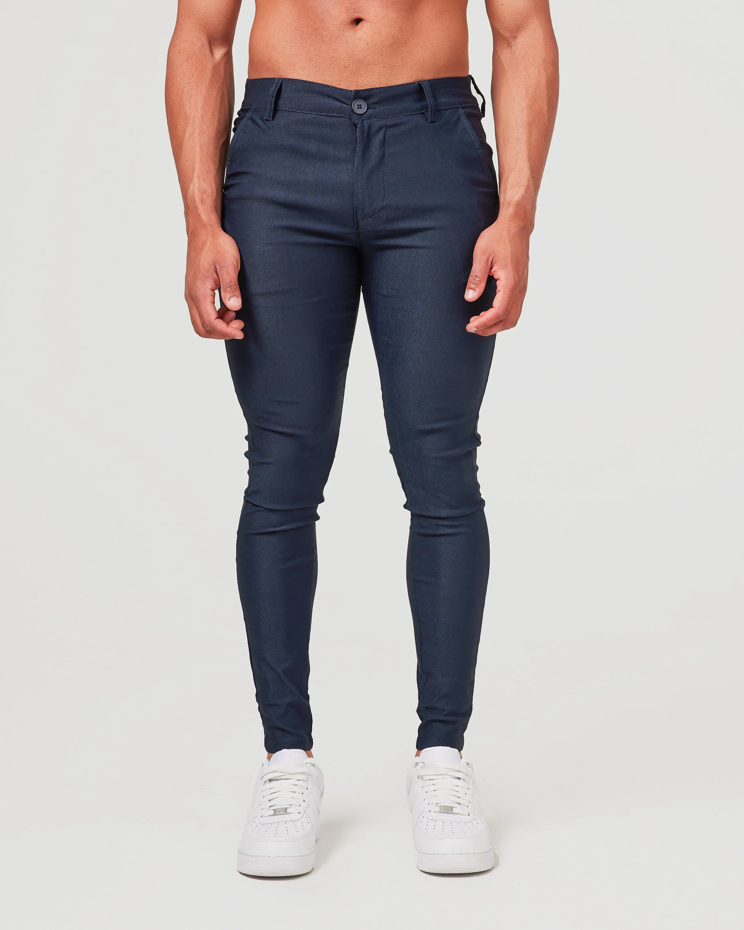 Navy Stretch Chino Pants