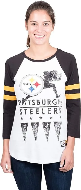 NFL Official Women's Super Soft Hoodie Pullover Sweatshirt|Pittsburgh Steelers