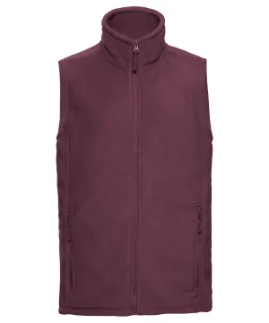 Outdoor fleece gilet | Burgundy