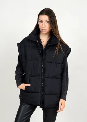 RD Style Ash Puffer Vest - Black ***FINAL SALE***