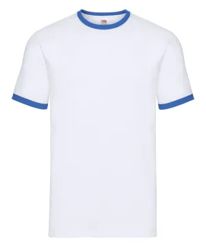 Ringer T | White/Royal Blue