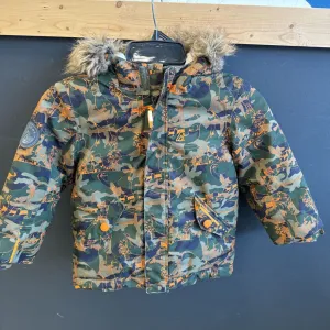 Ripzone - Kids Winter Jacket - MSRP $140: Green Camo/Orange-children-4T