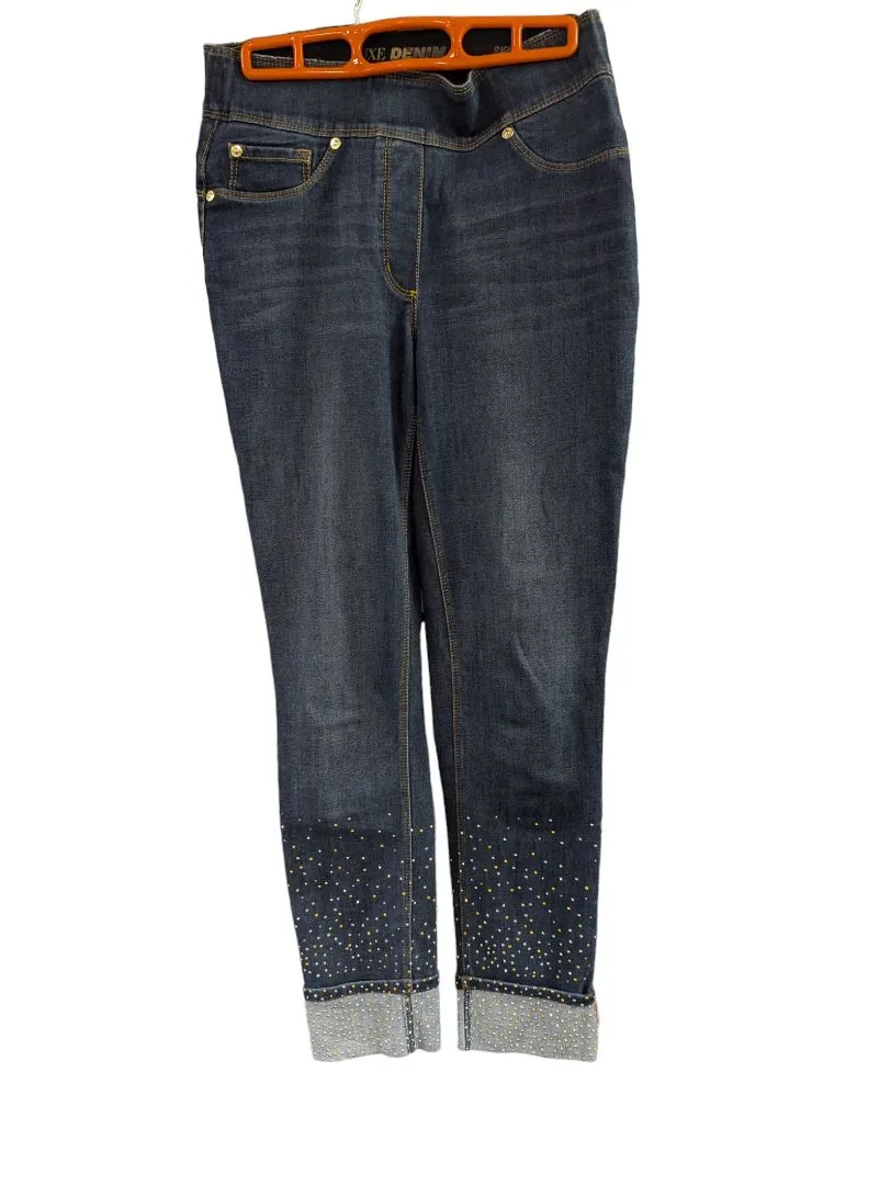 (S) Luxe Denim Pants w Sparkles